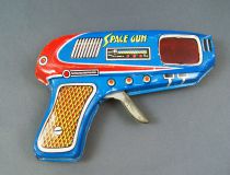 Space Gun - Friction and Spark Action Gun (Tin) - Shudo (Japan) 1960\'s