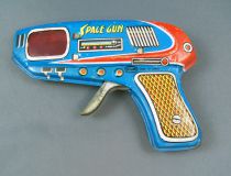 Space Gun - Friction and Spark Action Gun (Tin) - Shudo (Japan) 1960\'s
