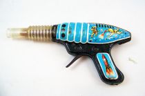 Space Gun - Pistolet à Friction, Etincelles et Piston (Tôle) - Elzeii Muvek (Russie 1960\'s) 