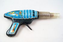 Space Gun - Pistolet à Friction, Etincelles et Piston (Tôle) - Elzeii Muvek (Russie 1960\'s) 