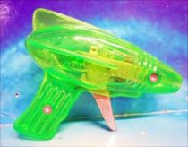 Space Gun - Sparkling Toy - Transparent Ray Gun (Green)