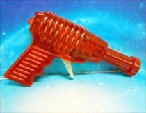 Space Gun - Sparkling Toy - Transparent Ray Gun (Red)