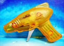 Space Gun - Sparkling Toy - Transparent Ray Gun (Yellow)