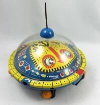 Space Toy - Mechanique Tin Toy -  Russian Flying Saucer UFO (1970\'s)