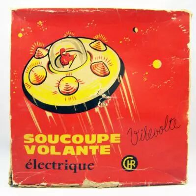 Space Toy - V�hicule � piles - Soucoupe Volante Electrique (C.H.R.) France 1960\'s