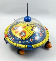 Space Toy - Véhicule en Tôle Mécanique - Soucoupe Volante UFO Russe (1970\'s)