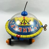 Space Toy - Véhicule en Tôle Mécanique - Soucoupe Volante UFO Russe (1970\'s)