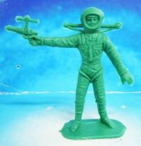 Space Toys - Comansi Plastic Figures - Astronaut #4 (green)