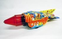 Space Toys - Friction Powered & Sparking Tin Rocket - Space Rocket (Tin Treasures)