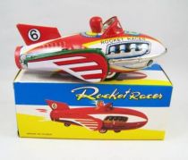Space Toys - Friction Powered with Siren Tin Rocket - Space Rocket