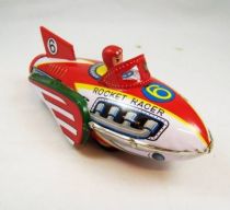 Space Toys - Friction Powered with Siren Tin Rocket - Space Rocket