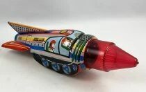 Space Toys - Fus&eacute;e &agrave; friction & Etincelante en T&ocirc;le - Space Rocket II (Tin Treasures) 