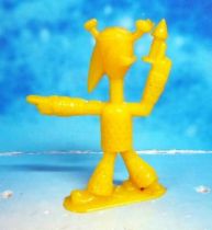 Space Toys - Plastic Figures - Captain Video\'s Alien Leader (yellow) Lido Toy