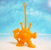 Space Toys - Plastic Figures - Cereal Premium Aliens (astronaut with flag orange)