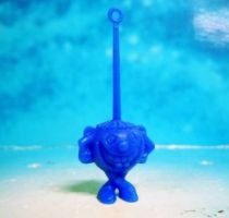 Space Toys - Plastic Figures - Cereal Premium Aliens (hysterical blue)