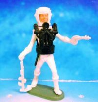 Space Toys - Plastic Figures - Cherilea Spacemen (White & Black) with weapons