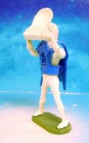 Space Toys - Plastic Figures - Cherilea Spacemen (White & Blue) with radar