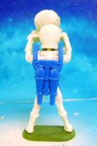 Space Toys - Plastic Figures - Cherilea Spacemen (White & Blue) with radar