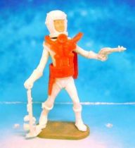 Space Toys - Plastic Figures - Cherilea Spacemen (White & Red) with weapons