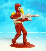 Space Toys - Plastic Figures - Outer Space Bazaar: Alien (red) with Ray Rifle