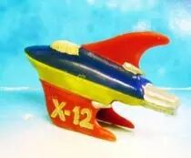 Space Toys - Plastic Figures - Space Rocket X-12 (Red, Blue, Yellow)