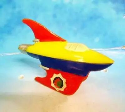 Space Toys - Plastic Figures - Space Rocket X-12 (Red, Yellow, Blue)