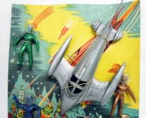Space Toys - Production Rex-Jouets (France) Figurines Plastiques - Captain Video Spacemen & Space Ship Rocket (type Rex Mars) #2
