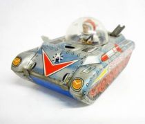Space Toys - Takatoku Véhicule à remonter en tôle - Space Tank (Japon 1960\'s)