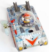 Space Toys - Takatoku Véhicule à remonter en tôle - Space Tank (Japon 1960\'s)