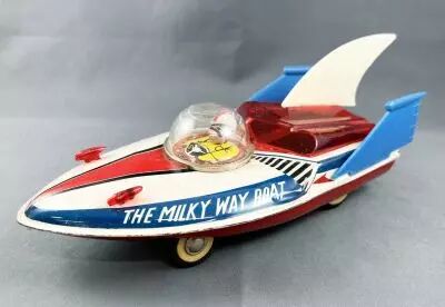 Space Toys - The Milky Way Boat MF-215 (Jouet � Friction en T�le) - Chine 1970\'s