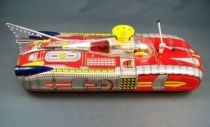 Space Toys - Tin Battery Operated Moon Satellite Car (China 70\'s)