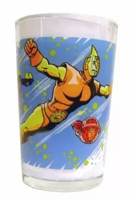 SPECTREMAN VINTAGE 2 VERRES A MOUTARDE AMORA ANNÉE 1981