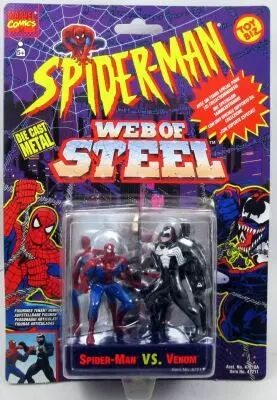 Spider-Man - Animated Serie - Web of Steel 3\  die-cast figures - Spidey vs. Venom