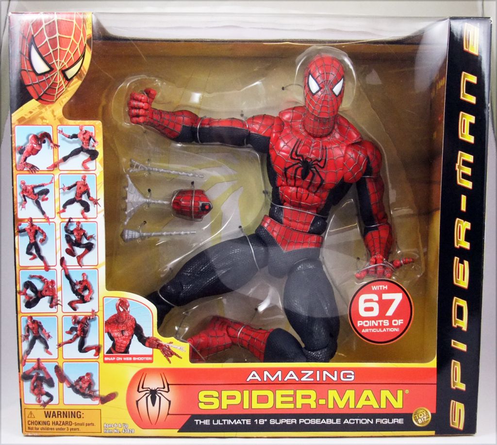 Spider-Man 2 (Film 2004) - Figurine 45cm Amazing Spider-Man super-articulé  - Toy Biz
