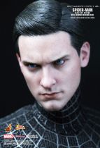 Spider-Man 3 - Black costume Spidey (Tobey Maguire) 12\  figure with Sandman diorama - Hot Toys Sideshow MMS165