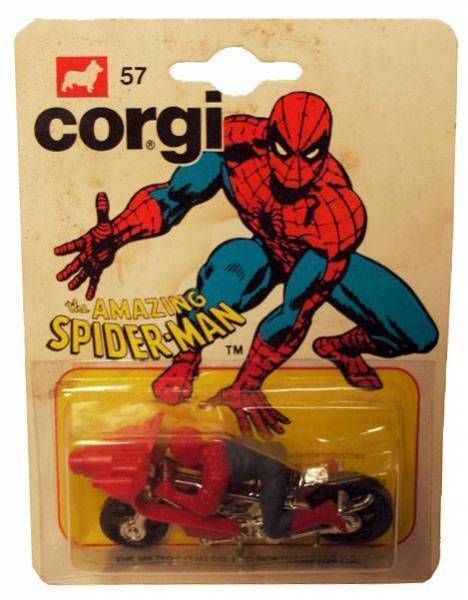 Spider-Man - Corgi Junior Ref. 57 - Spidermoto (mint on card)
