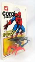 Spiderman - Corgi Junior Ref. 75 - Spidercopter (mint on card)