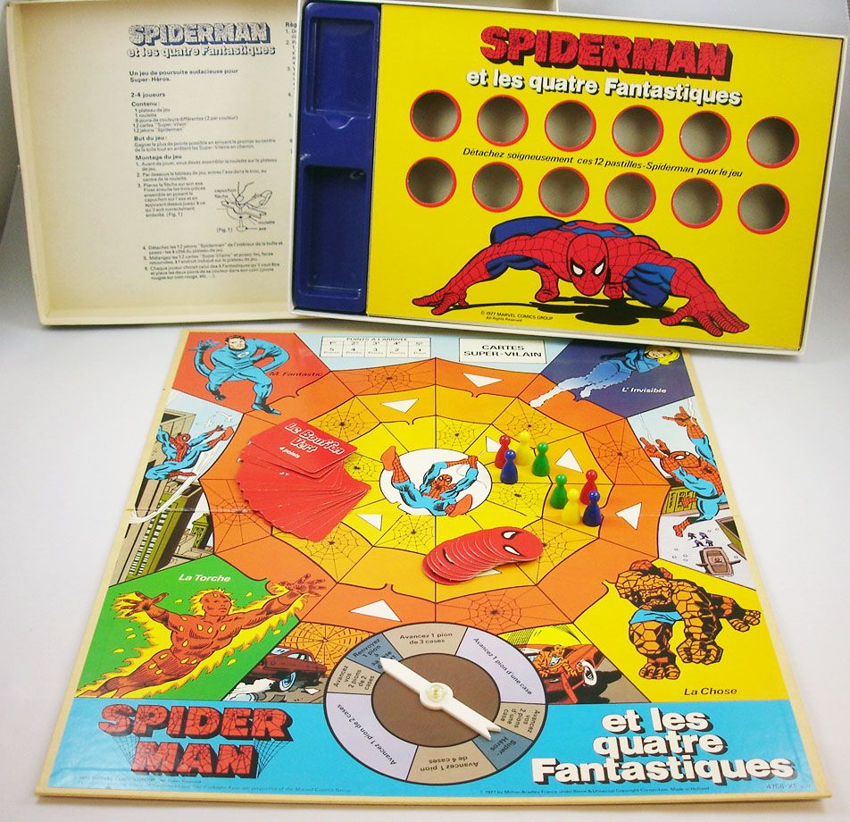 THE AMAZING SPIDER-MAN BOARD GAME WITH THE FANTASTIC FOUR !!