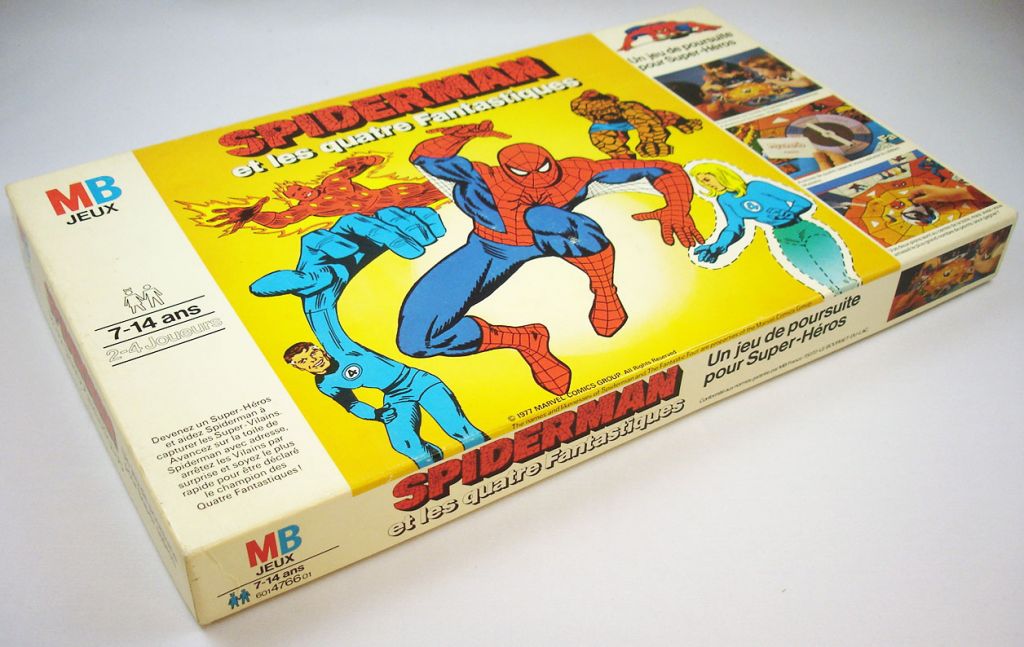 THE AMAZING SPIDER-MAN BOARD GAME WITH THE FANTASTIC FOUR !!