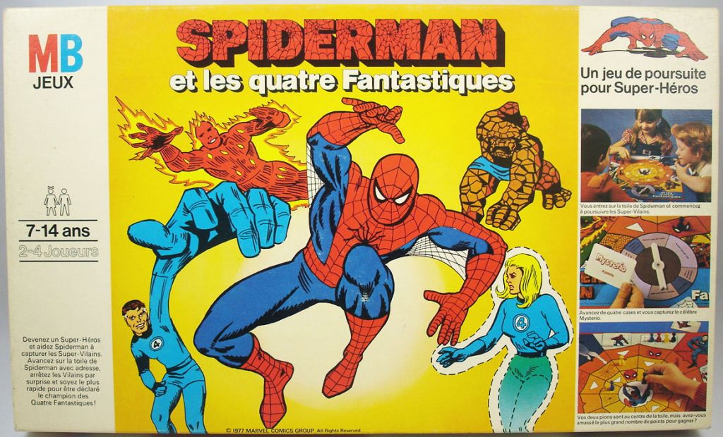 Spider-Man & The Fantastic Four - MB Board Game 1977