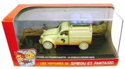 Spirou - Atlas Edtions Vehicle - Light Van Citro�n 2CV from Gorilla\'s in Good Shape (Mint in box)