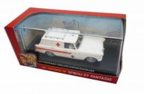 Spirou - Atlas Edtions Vehicle - Simca Vedette Marly Ambulance from The Marsupilami\'s nest (Mint in box)