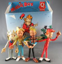 Spirou - Figurine Flexible Quick - Spirou Spip Fantasio Seccotine Comte de Champignac & Magic Box 