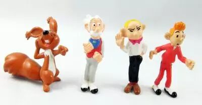Spirou - Figurine Pr�mium Bonbons L�o - Champignac, Spirou, Fantasio & Spip