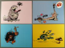 Spirou - The Monstrous Univers of Franquin Complete Set of 8 Post Cards 1989