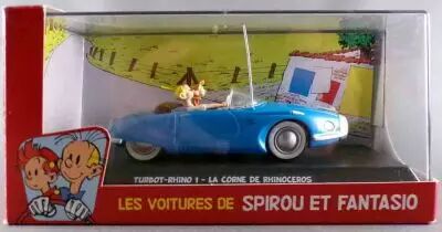 Spirou - V�hicule Editions Atlas - La Turbot Rhino 1 de La corne de rhinoc�ros (neuve en boite)