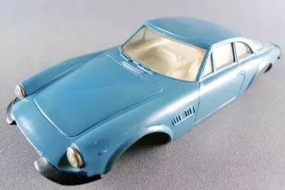 Stabo 40015 - Carrosserie de Ferrari 500 GT Bleu Petrole Vitrage Transparent Parechocs Noirs sans Boite 1/32 2