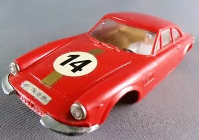Stabo 40015 - Carrosserie de Ferrari 500 GT Rouge N�14 Vitrage Transparent Parechocs Chrom�s sans Boite 1/32