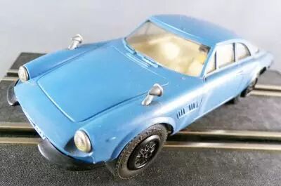 Stabo 40015 - Ferrari 500 GT Bleu P�trole Vitrage Transparent Parechocs Noirs R�troviseurs sans Boite 1/32