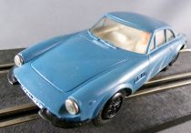 Stabo 40015 - Ferrari 500 GT Bleu Pétrole Vitrage Transparent Parechocs Noirs sans Boite 1/32